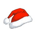 Santa hat isolated on white background.