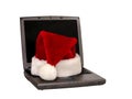 Santa Hat Sitting on a Laptop (1 of 3) Royalty Free Stock Photo