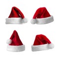 Santa hats collection Royalty Free Stock Photo