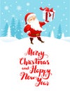 Santa holiday cartoons Royalty Free Stock Photo