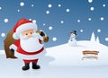 Santa on Ice Royalty Free Stock Photo