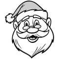 Santa Icon Illustration