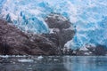 Santa Ines glacier in the Strait of Magellan Royalty Free Stock Photo