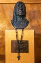Mother Teresa bust at San Lorenzo Seminary, Santa Inez, CA, USA