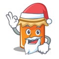 Santa jam mascot cartoon style Royalty Free Stock Photo