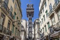 Santa Justa Elevator Baixa Lisbon Royalty Free Stock Photo