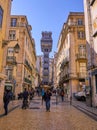 The Santa Justa Elevator Lisbon Portugal