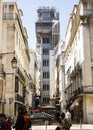 Santa Justa lift, downtown Lisbon, Portugal