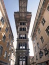 Santa Justa Lift in Lisbon, Portugal Royalty Free Stock Photo