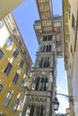 Santa Justa Lift in Lisbon, Portugal Royalty Free Stock Photo