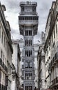 Santa Justa Lift in Lisbon Royalty Free Stock Photo