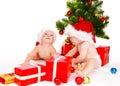 Santa kids Royalty Free Stock Photo