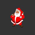 Santa-klaus in vector is happy