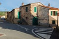 SANTA LUCE, ITALY - APRIL 24, 2019: View to the typical living houses Santa Luce, Italy