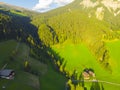 Santa Maddalena Santa Magdalena village with magical Dolomites mountains in background, Val di Funes valley, Trentino Alto Adige Royalty Free Stock Photo