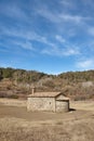 Santa Margarida chapel in La Garrotxa volcanic area. Catalunya, Spain