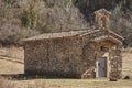 Santa Margarida chapel in La Garrotxa volcanic area. Catalunya, Spain