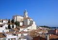 Santa Maria church (Cadaques, Costa Brava, Spain) Royalty Free Stock Photo