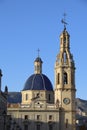 The Santa Maria church under blue sky in Alcoy Royalty Free Stock Photo