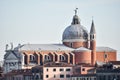 santa maria church in venice, photo as a background