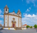 Santa Maria da Devesa church at Castelo de Vide in Portugal... Royalty Free Stock Photo