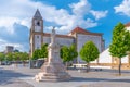 Santa Maria da Devesa church at Castelo de Vide in Portugal Royalty Free Stock Photo