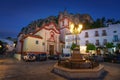 Santa Maria de la Mesa Church at night - Zahara de la Sierra, Andalusia, Spain