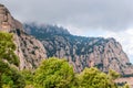 Santa Maria de Montserrat Abbey in Monistrol de Montserrat, Catalonia, Spain