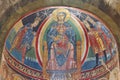 Santa Maria de Taull central apse detail. Romanesque. Spain Royalty Free Stock Photo