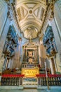 Santa Maria dei Miracoli Church in Piazza del Popolo, in Rome, Italy. Royalty Free Stock Photo