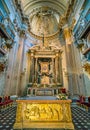 Santa Maria dei Miracoli Church in Piazza del Popolo, in Rome, Italy. Royalty Free Stock Photo