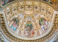 The painted apse by Cristoforo Casolani, in the Church of Santa Maria ai Monti, in Rome, Italy.