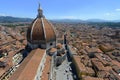 Santa Maria del Fiore cathedral - above Florence, Italy Royalty Free Stock Photo