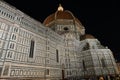 Santa Maria del Fiore cathedral in Florence at night Royalty Free Stock Photo