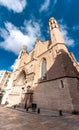 Santa Maria del Mar church in the Ribera district of Barcelona, Spain Royalty Free Stock Photo