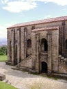 Santa Maria del Naranco in the city of Oviedo in Asturias. Spain. Royalty Free Stock Photo