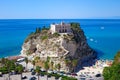 Santa Maria Dell`isola from above, Tropea, Italy