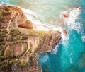 Santa Maria dell`Isola symbol of the city of Tropea Vibo Valentia, Calabria