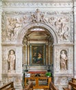 The Cesi Chapel by Antonio da Sangallo il Giovane, in the Church of Santa Maria della Pace in Rome, Italy. Royalty Free Stock Photo