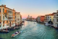 Santa Maria della Salute Cathedral - view from Academia bridge Royalty Free Stock Photo