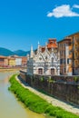 Santa Maria della Spina, beautiful Church near river Arno in Pisa, Tuscany Royalty Free Stock Photo