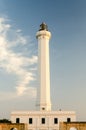 Santa Maria di Leuca iconic lighthouse, Salento, Apulia, Italy Royalty Free Stock Photo