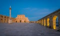 Santa Maria di Leuca Sanctuary in the evening, province of Lecce, Puglia, southern Italy. Royalty Free Stock Photo