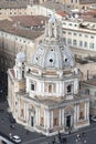 Santa Maria di Loreto, Piazza Venezia (Rome, Italy) aerial view