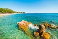 Santa Maria Navarrese shoreline in springtime