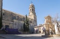 Santa Maria square, Santa Maria fountain, Baeza cathedral, Jaen, Spain