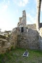 Santa MariÃÂ±a church ruins of Cambados in Galicia