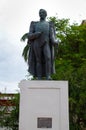 SANTA MARTA, COLOMBIA - OCTOBER 21, 2017: Statue of Lovers` Park in downtown Santa Marta, popular caribbean destination Royalty Free Stock Photo