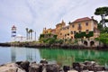 Santa Marta lighthouse Cascais Portugal Royalty Free Stock Photo