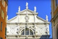Santa Moise Church Baroque Facade Venice Italy